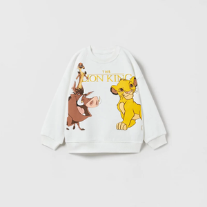 Sudaderas de dibujos animados Color puro Casual Deportes Camiseta de manga larga para niños y niñas Ropa de moda Lindo Nuevo estilo Sudaderas con capucha de algodón- - Product Image 3