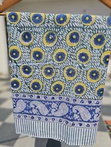 Cotton <b>Sarong</b> Pareo Beach Wrap, Hand Block Print <b>Bikini</b> Cover Up, Bohemian Lightweight Scarf for Women - Product Image 6