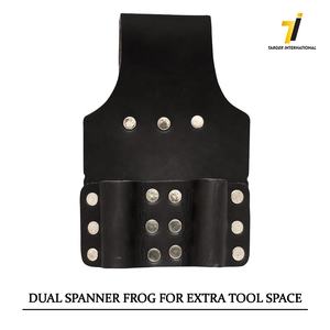 Ceinture à outils en cuir véritable de vache, jeu de ceintures noir brillant, vintage - Product Image 3