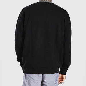 Custom Logo High Quality 100% Cotton 370/430 GSM Fleece Crewneck Printed Loose <b>Long</b> Winter <b>Sweatshirt</b> for Men 2 Pcs - Product Image 5