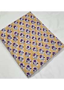 Tela de Algodón de Peso Medio, Ecológica, de Secado Rápido, Estampada a Mano en India, con Diseño Floral, para Confección de Ropa y Creaciones Boho - Product Image 3