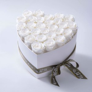 Hflora Tùy Chỉnh Bảo Quản Hoa Hồng Trong Hộp Trái Tim 27 Handmade Bảo Quản <span class=keywords><strong>Rose</strong></span> Quà Tặng Vĩnh Cửu <span class=keywords><strong>Rose</strong></span> Hình Trái Tim Hộp Quà Tặng - Product Image 4