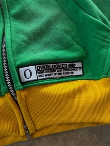Custom Color Block Full Zip Hoodie Vintage Embroidered Graphic Oversized Heavyweight Cotton Streetwear Hoodie for Men OEM ODM - Product Image 2