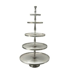 Soporte para Pastel de Metal con Acabado Dorado, Accesorio para Postres, para Bodas, Fiestas, Hoteles, Diseño Artesanal, Soporte para Exhibición de Dulces - Product Image 3