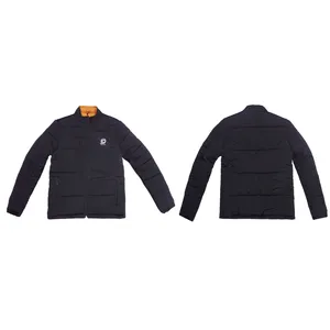 เสื้อแจ็คเก็ตพัฟเฟอร์แขนยาวแบบสบายๆ คอตั้ง บุผ้านวม อุ่นสำหรับฤดูหนาว รับผลิตตามแบบ OEM - Product Image 1