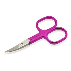 Punta puntiaguda de tijera de acero inoxidable para recortar cejas curvas con logotipo personalizado al por mayor para el cuidado de las uñas y el uso diario - Product Image 1