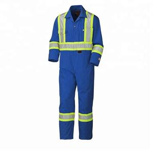 Cotton Polyester FR Fire Resistant Anti Static Work Coveralls Flame Retardant Safety Industrial Protective Workwear Uniform - Product Image 1