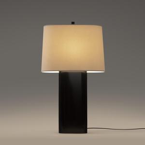 Black Marble Modern Simple Middle AC <b>LED</b> <b>Table</b> Lamp Drum Linen Shade E26 Bedside Floor Lamp for Bedroom Living Room - Product Image 1