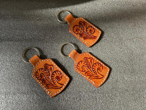 พวงกุญแจหนังแท้คุณภาพสูงลายเครื่องมือน่ารักพวงกุญแจหนังแท้สำหรับทุกเพศ - Product Image 3