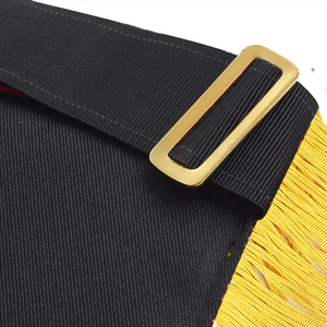 Masonic Apron <b>Set</b> Den Industry <b>Square</b> Shape Polyester Embroidery Leather High Grade Material - Product Image 5