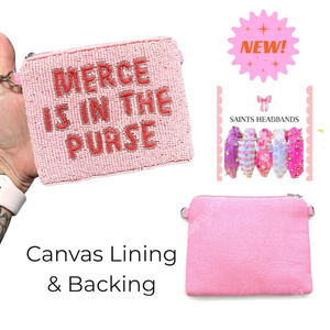 Handmade Beaded Quote <b>Pouch</b> Bag Women Statement Text Mini Clutch <b>Zip</b> Coin Purse Crossbody Chain Gift OEM Supplier - Product Image 5
