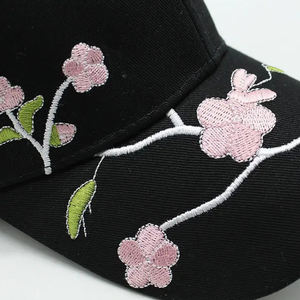 Gorra de Béisbol Unisex de Algodón con Bordado Floral, Ajustable, Moderna, para Verano, Protección Solar, para Hombre y Mujer - Product Image 6