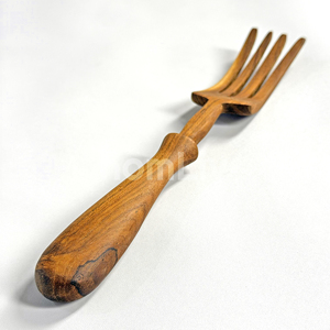 OEM Premium Teak Wood Salad Fork Handcrafted Wooden Serving Fork Eco Friendly Kitchen Tools Sustainable Tableware - Product Image 4