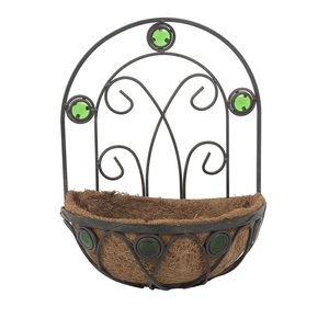 Vase à fleurs Coco Liner très vendu, seau rustique de style campagnard français avec poignée, pour plante suspendue à la maison - Product Image 2