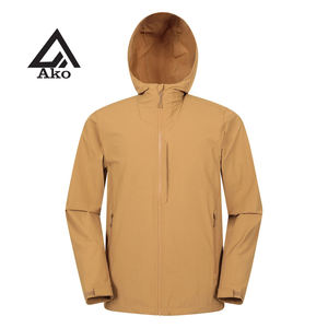 Abrigo Trench Amarillo para Hombre, a la Moda, con Cierre, Cálido, Impermeable, Casual, Personalizado, para Otoño e Invierno, Cortavientos, Softshell, Táctico, Venta al Por Mayor por AKO - Product Image 1