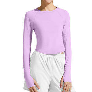 Top de Yoga para Mujer, Nuevo Modelo 2026, para Gimnasio y Fitness, Manga Larga, Producto Personalizado, Ropa Deportiva para Entrenamiento, Top de Yoga para Mujer - Product Image 1