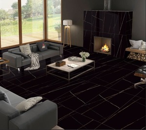 Azulejos de Porcelana Modernos de 60x60 CM con Acabado Brillante, Azulejos Pulidos para Pisos y Paredes, Resistentes al Ácido y al Calor, para Hoteles y Villas - Product Image 1