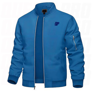 Chaqueta de aviador de invierno para hombre, de peso pesado, con cremallera, para ropa de trabajo, con logotipo bordado personalizado OEM para proveedores a granel, para branding - Product Image 1