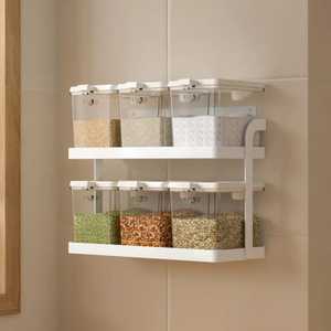 Estante Magnético Blanco para Especias para Refrigerador, 2 Niveles, Imán Fuerte, Estante Lateral para Refrigerador, Organizador de Almacenamiento, Soporte para Botellas de Cocina - Product Image 3