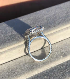 Igi/gia แล็บตัดเพชรวินเทจ14K สีเหลืองแหวนแต่งงาน/งานหมั้นใส่ได้ทั้งชายและหญิงสีขาวทองคุณภาพดีสำหรับงานปาร์ตี้ครบรอบ-คุ้มค่า - Product Image 3