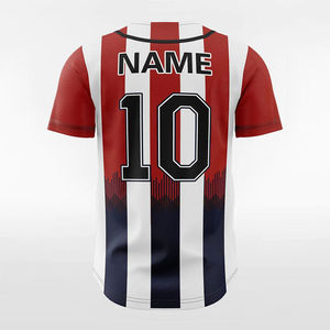 เสื้อเจอร์ซีย์ซับลิเมชั่นแบบกำหนดเอง พิมพ์ลายเต็มตัว ระบายอากาศได้ดี น้ำหนักเบา ผลิตจากโพลีเอสเตอร์ ชุดกีฬา แห้งเร็ว สำหรับฟุตบอล เบสบอล และทีมกีฬาอื่นๆ - Product Image 2