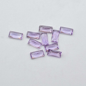 4mm 8mm Naturel Rose Améthyste Baguette Pierres Précieuses Calibré Améthyste Princesse Coupe Pierre Bijoux Directement De l'Inde Fabricant - Product Image 1