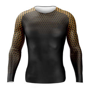Camiseta de compresión para hombre, transpirable, capa base atlética para gimnasio, fitness, correr, entrenamiento, ropa deportiva - Product Image 1