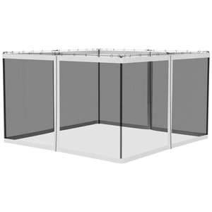 Rete di Ricambio per Giardino 10x12 con Cerniere e Pareti Laterali in Rete per Gazebo e Tende da Patio - Product Image 1