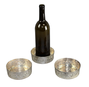 Sous-verre en aluminium classique à motif floral en relief, impression et design de logo personnalisés à un prix incroyable - Product Image 6