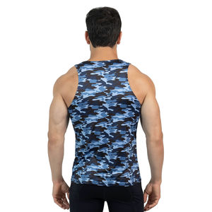 Camisetas sin Mangas Sublimadas para Hombre al por Mayor, 100% Poliéster, Logotipo Personalizado, Chaleco sin Mangas para Hombre, Elástico y Transpirable, Precio Razonable - Product Image 3