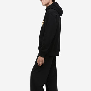 Sweat à capuche surdimensionné pour homme, personnalisé, avec broderie et impression numérique, doublure en polaire, pour la saison d'automne - Product Image 4