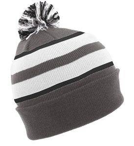 Wholesale Custom Grey Unisex Knit Cuffed <b>Beanies</b> Winter Soft Warm 100% Cotton Outdoor Sports Ear Protection Custom Logo - Product Image 3