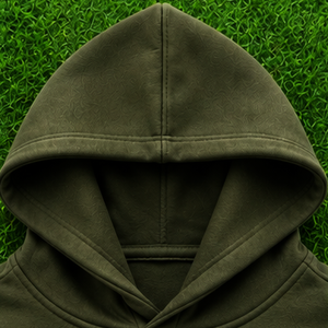 Sweat à capuche en molleton vert tendance, couleur unie, manches classiques, vêtement d'hiver unisexe, logo personnalisé - Product Image 6