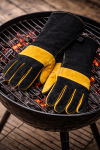 ถุงมือหนังสำหรับงานหนัก ป้องกันความร้อน เหมาะสำหรับงานอุตสาหกรรม รับผลิตแบบ OEM และ Private Label - Product Image 5