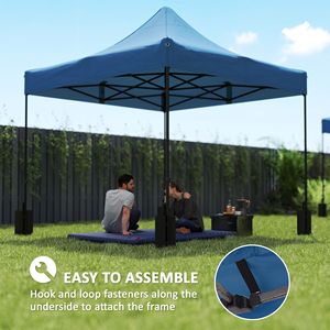 Telo di Ricambio Blu Navy 3x3 Metri UPF50+ per Tenda Pop-up con 4 Sacchi di Sabbia - Accessori per Tende - Product Image 6