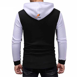 Hoodies personnalisés à manches longues et épaules tombantes pour hommes, vente chaude, hoodies à fermeture éclair de couleur unie pour hommes, marque privée - Product Image 2