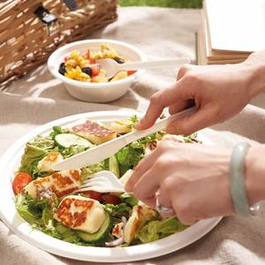 Ustensiles en plastique jetables (couteaux, cuillères) robustes, résistants, sans BPA, adaptés aux aliments, pour les fêtes, les mariages, les barbecues, les pique-niques, le camping - Product Image 6