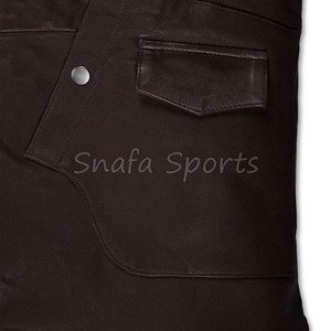 Autumn Winter Casual Men's Plus Size Genuine Leather Jacket Casual Wear Riding Jacket In Wholesale Price - Product Image 5
