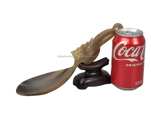 Cuillère à table en corne de bœuf polie, faite à la main, écologique, 100% corne naturelle pour les restaurants de luxe - Product Image 2