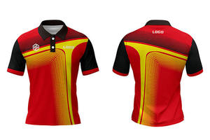 เสื้อโปโลระบายอากาศแบบกำหนดเอง ขายส่ง ผู้ผลิต OEM ผู้จัดจำหน่าย รับผลิตงานพิมพ์แบบ Sublimation - Product Image 4