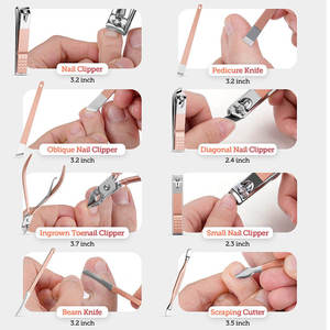 Wholesale Professional And Personal Use Manicure Kit Custom Color Manicure Pedicure Set for Men and Women - Product Image 3