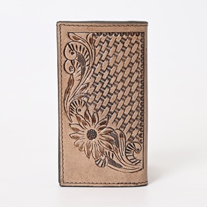 Funda para Pasaporte ANINE, Cuero de Grano Completo, Diseño Floral Occidental, Cartera de Viaje, Tarjetero - Product Image 3