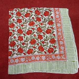 Handcrafted High-Grade Block-Printed Cotton <b>Sarong</b> Summer Beach Cover-Up Dupatta Wrap Soft Breathable Scarf Gift Unisex - Product Image 4