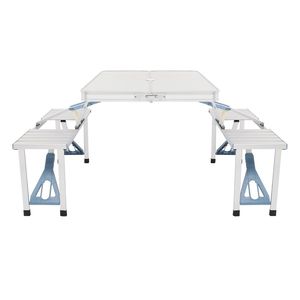 Tavolo e Sedia Pieghevoli in Lega di Alluminio Leggeri e Portatili per Camera da Letto, Campeggio, Cucina e Uso Esterno - Product Image 6