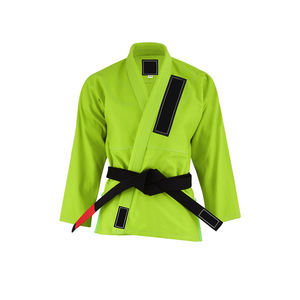 Uniforme de BJJ Personalizado con Tejido de Perlas, Satén Bordado, 100% Poliéster, 550 GSM, Logotipo Personalizado, Ropa de Artes Marciales, Traje de BJJ, OEM, ODM - Product Image 3