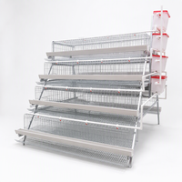 Cage à poulets en batterie à prix d'usine pour l'élevage avicole à faible coût, type ponte, haute qualité, économie de main-d'œuvre, durable, Zambie