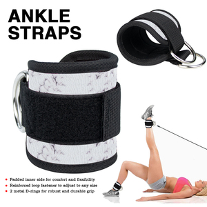 อุปกรณ์พยุงข้อเท้าสำหรับยกน้ำหนักคุณภาพสูงรุ่นใหม่ ระบายอากาศได้ดี พร้อมห่วงรูปตัว D ปรับได้ เหมาะสำหรับการเพาะกาย - Product Image 2