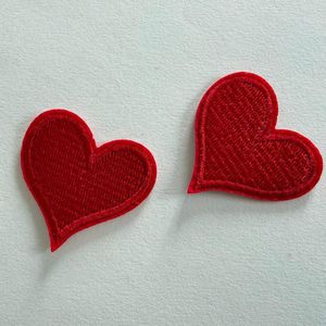 Custom Chenille 3D Embroidered Heart Stick-<b>On</b> Iron-<b>On</b> <b>Sew</b>-<b>On</b> <b>Patches</b> for Garment Bags Hats - Product Image 4