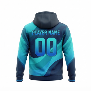 High Quality Sublimation Heavyweight Zipped up 100% Polyester Custom Athletic Hoodie with Kangaroo Pocket OEM Factory Supply - Product Image 2