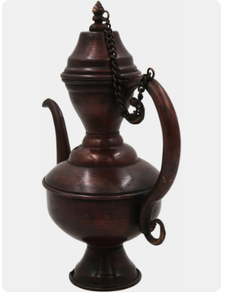 Pichet décoratif indien artisanal en laiton antique, carafe à eau vintage, pichet traditionnel Pital Aftaba, objet de décoration pour la maison - Product Image 5